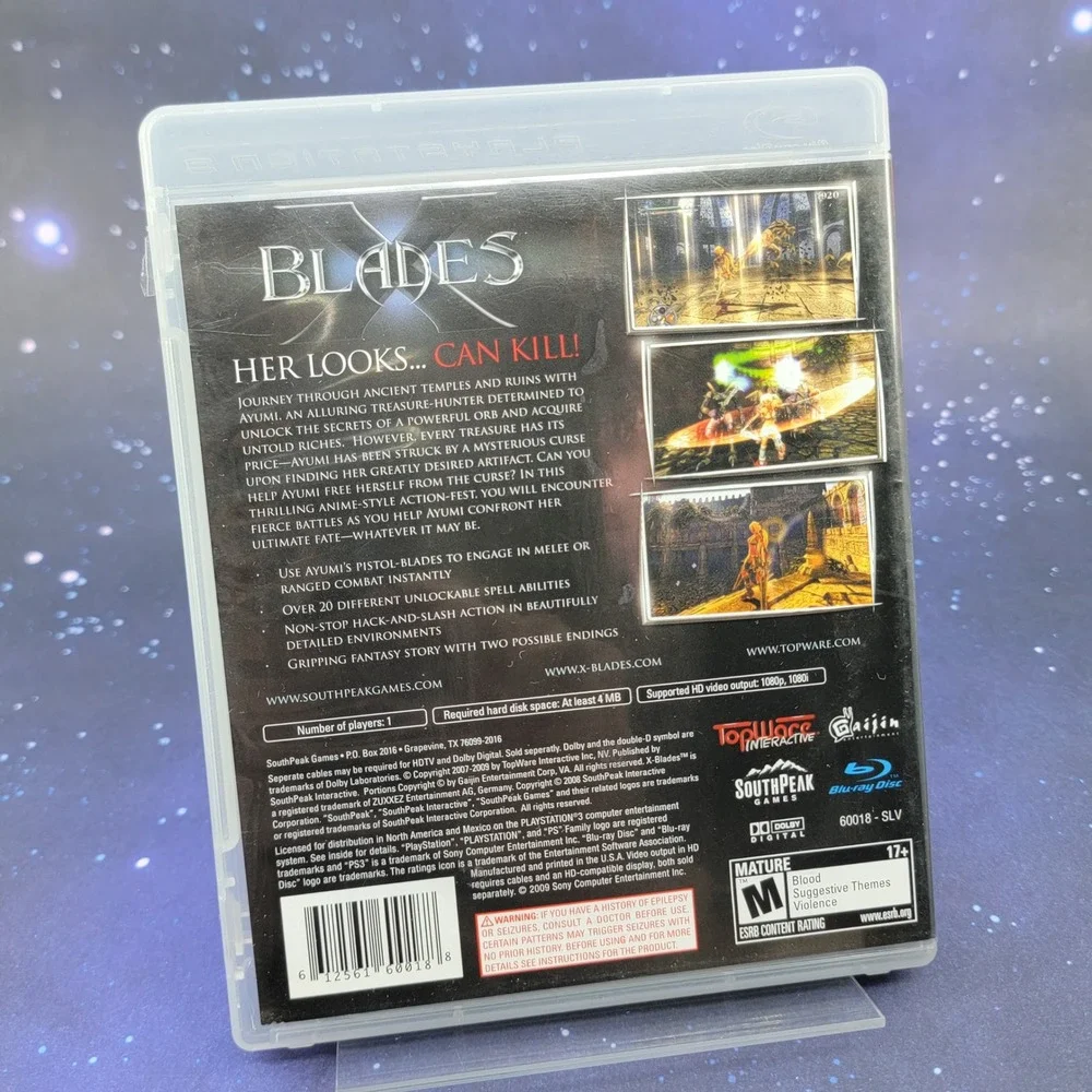 X-Blades Sony PlayStation 3 PS3 Game SouthPeak Games BLUS-30241 Complete CIB